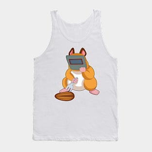 Hamster as Welder Tank Top